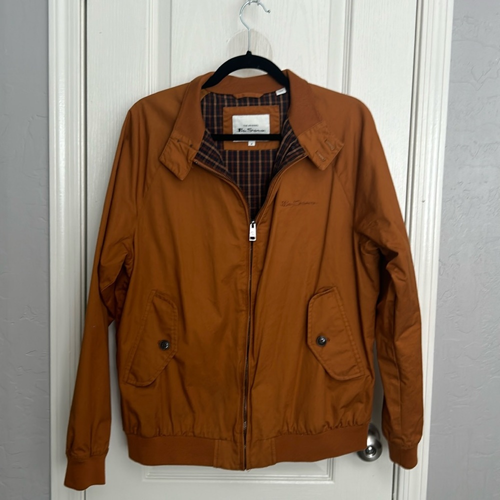 Ben Sherman Orange Bomber Jacket